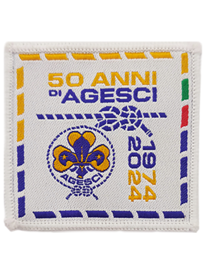 Distintivo 50° anniversario di fondazione AGESCI