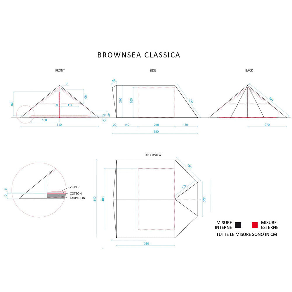 Tenda Brownsea classica