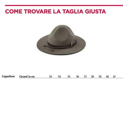 Cappellone scout completo pieghevole